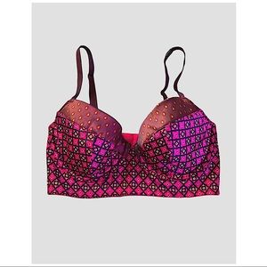 VICTORIAS SECRET | RETRO FLORAL LIGHTLY LINED PUSH UP BRA